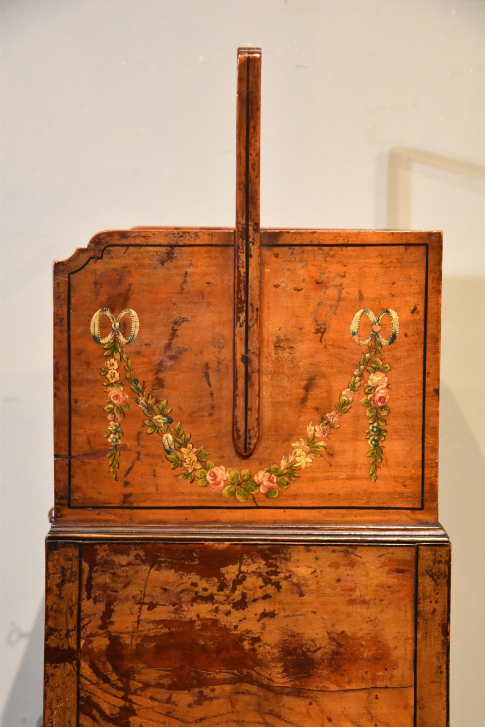 Painted Satin Birch and Cedar Wood Bonheur Du Jour View IV