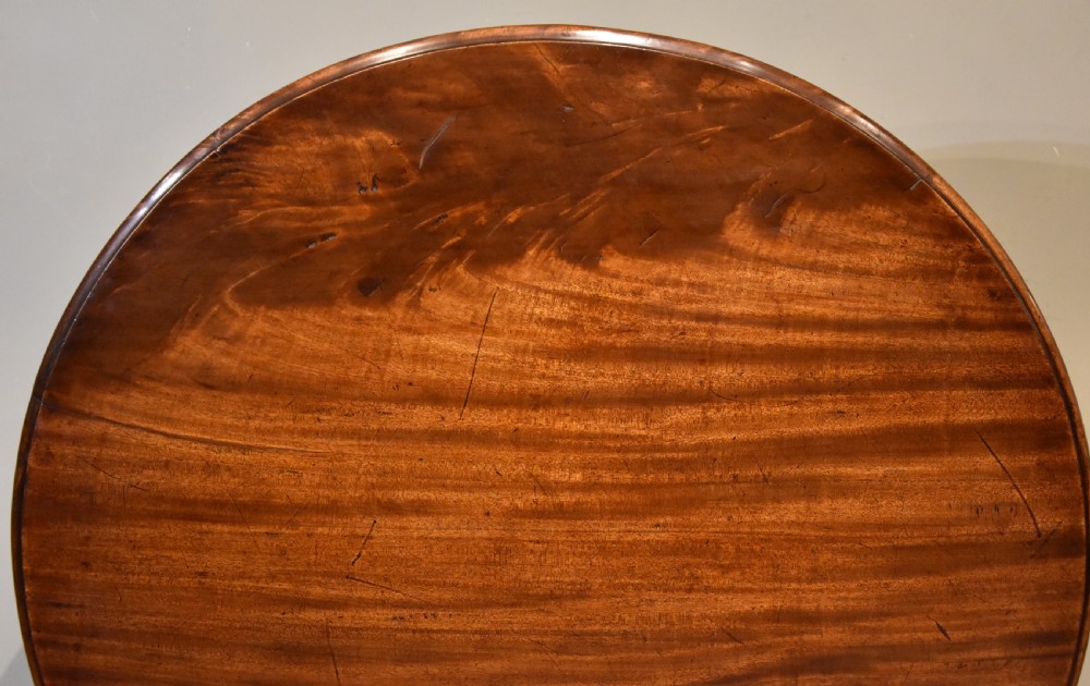 Large George III tilt-top mahogany centre table View IV