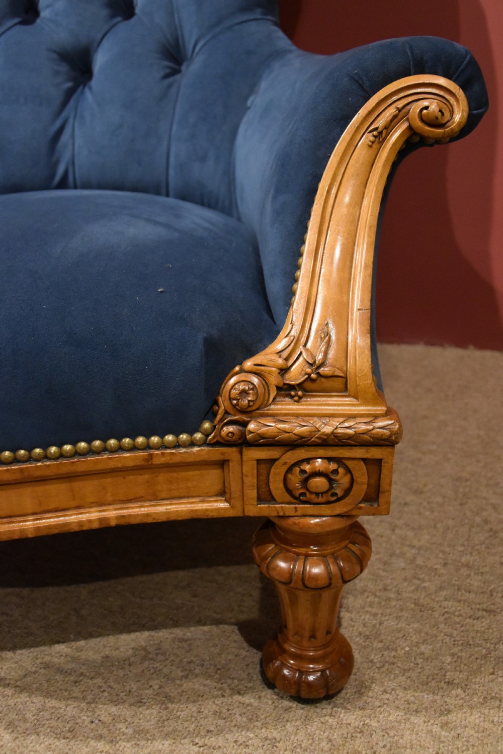 Mid 19th century Satin Birch Armchair View VI