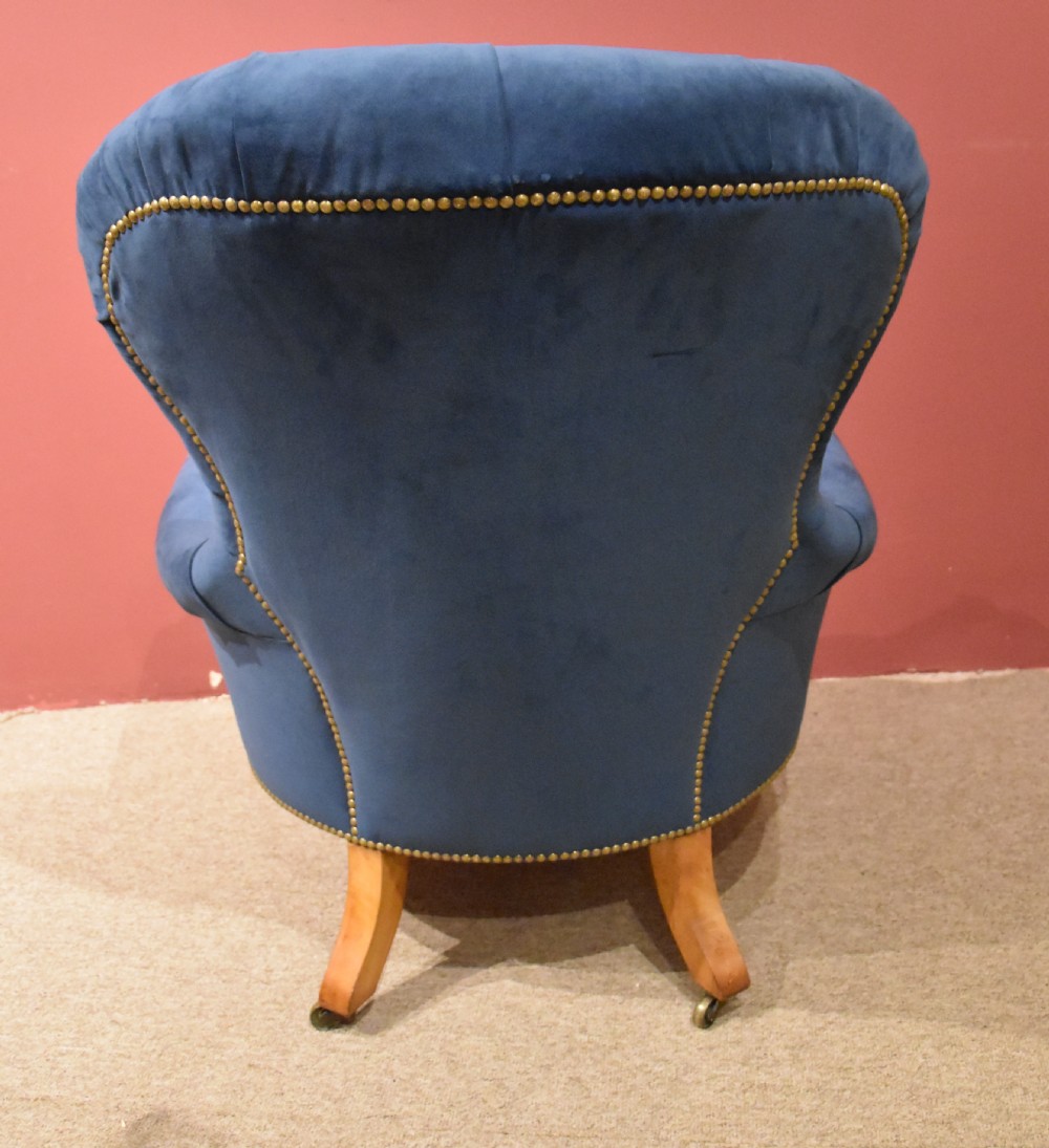 Mid 19th century Satin Birch Armchair View VII