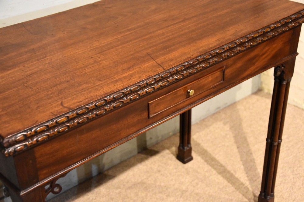 Chinese Chippendale 18th Century mahogany tea table View VII