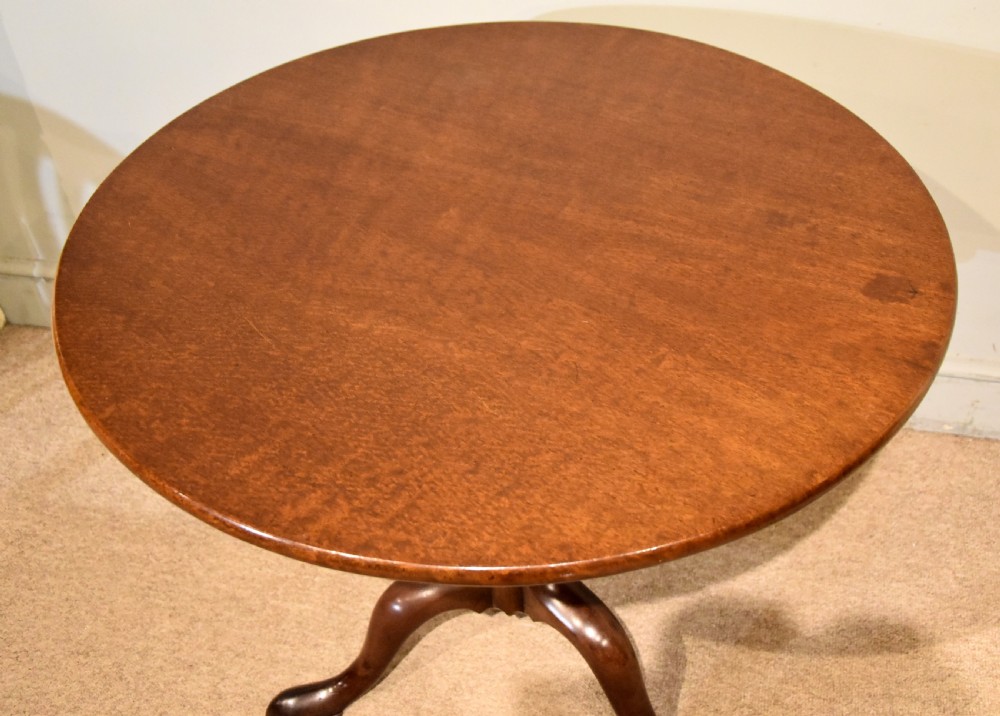 late 18th mahogany single piece tripod table View IV