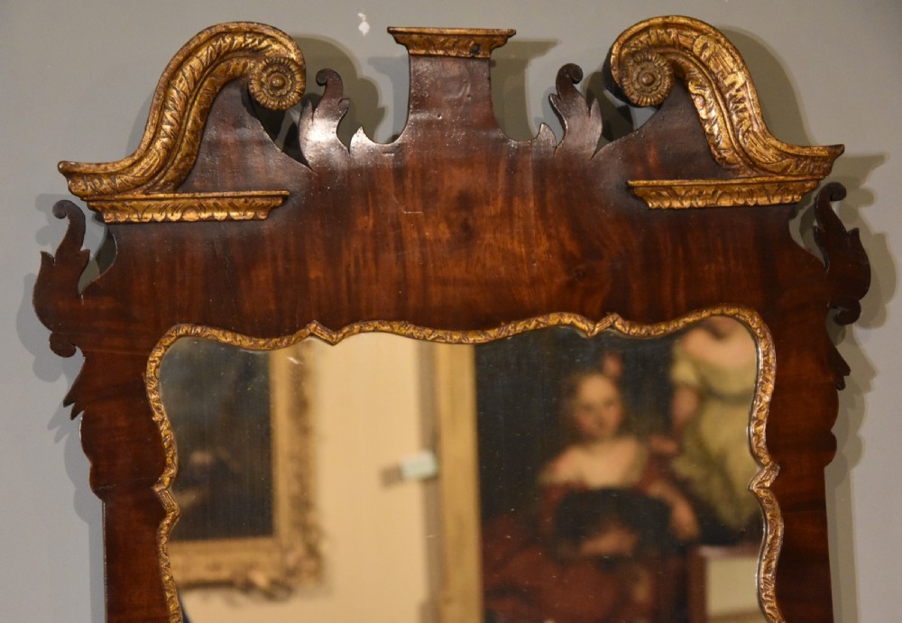 Early 18th century walnut wall mirror View II