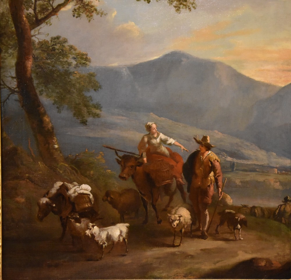 Oil Painting circle of Nicolaes Berchem 