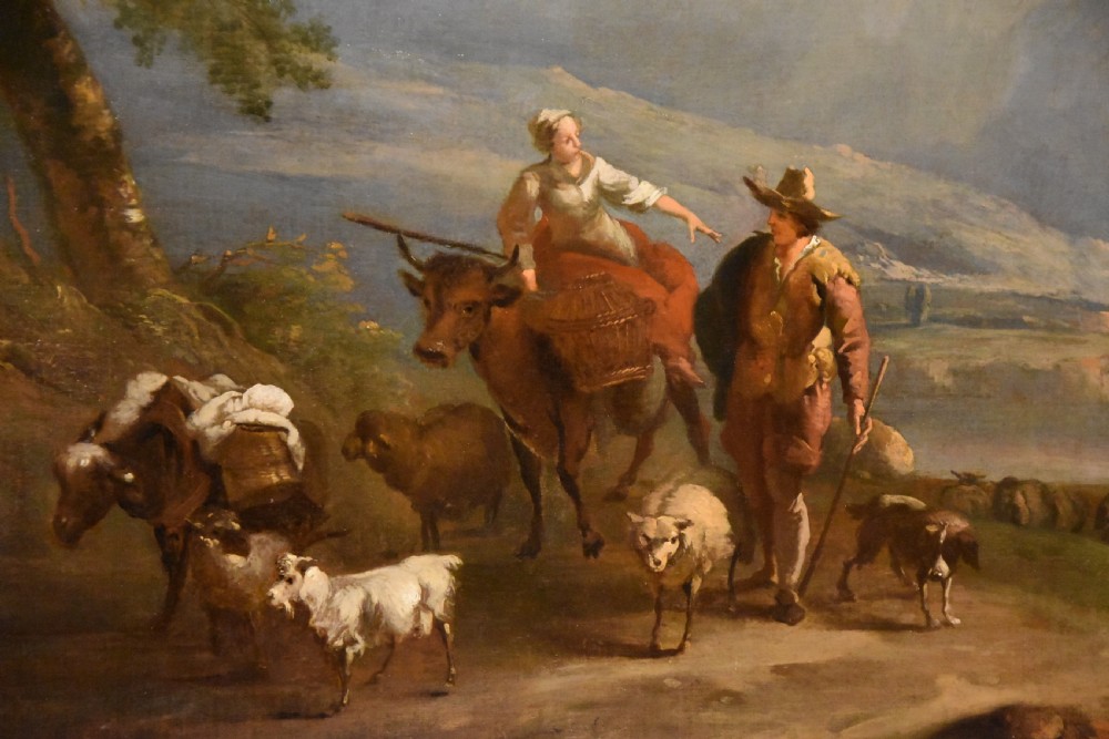 Oil Painting circle of Nicolaes Berchem 