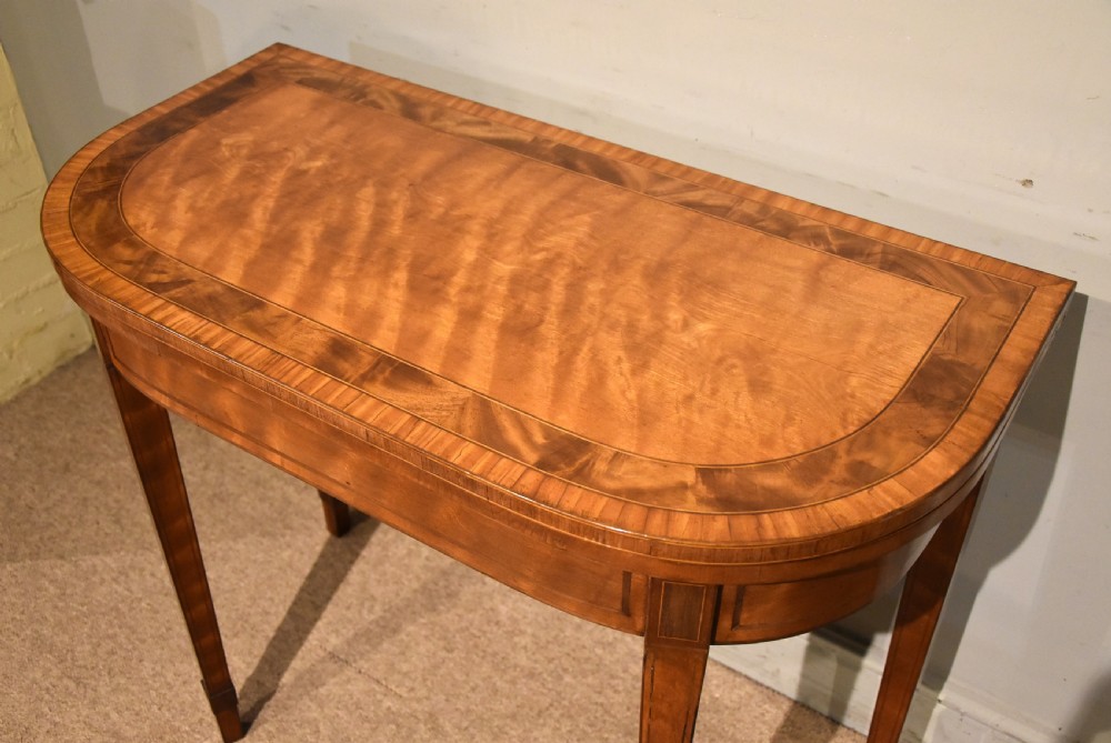 Pair of late 18th century satinwood tables View VI