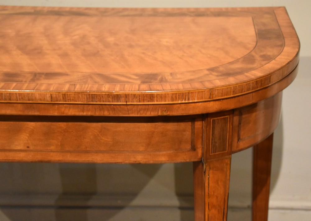 Pair of late 18th century satinwood tables View IX