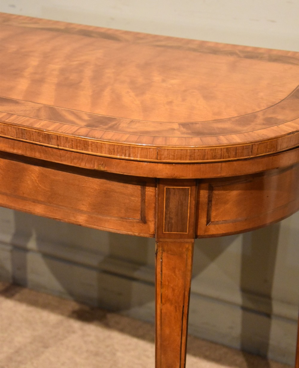 Pair of late 18th century satinwood tables View X