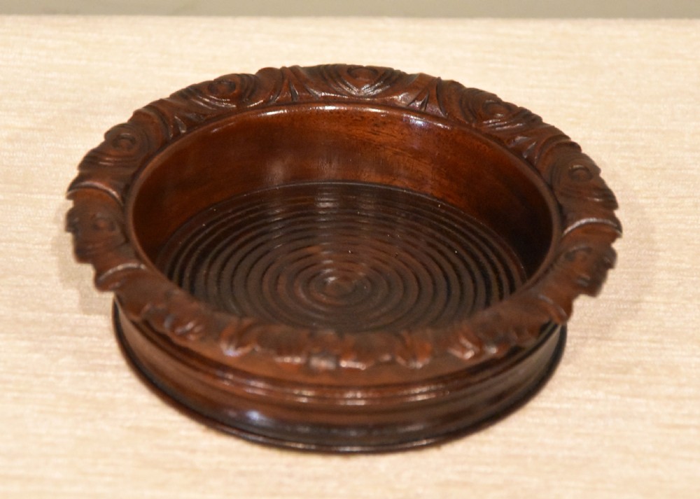 Georgian mahogany bottle coaster View II