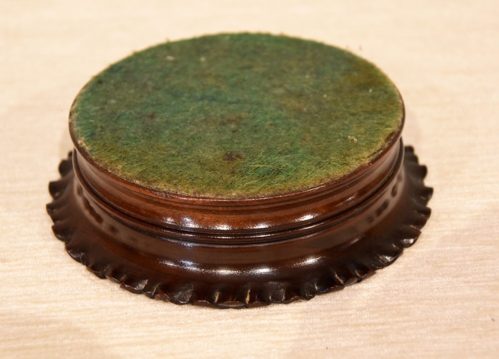 Georgian mahogany bottle coaster View V