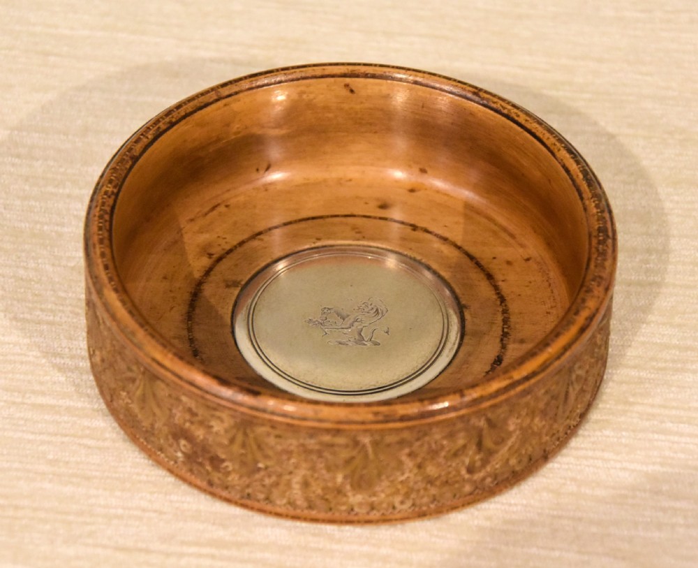 18th Century rolled paper bottle coaster