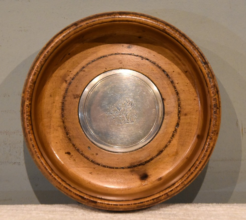 18th Century rolled paper bottle coaster View II
