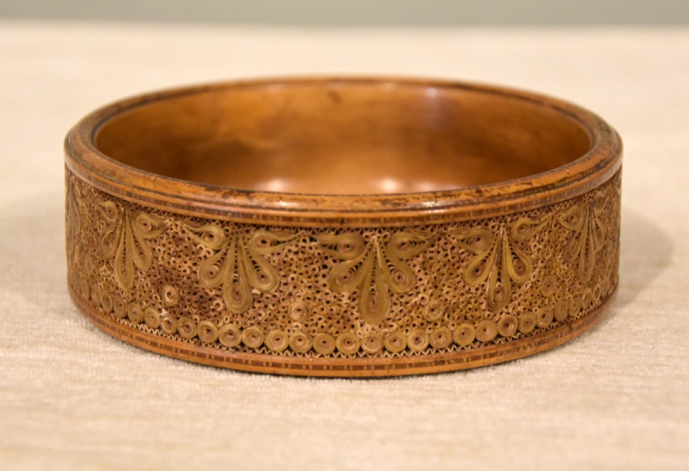 18th Century rolled paper bottle coaster View VI