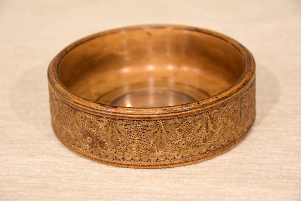 18th Century rolled paper bottle coaster View VII