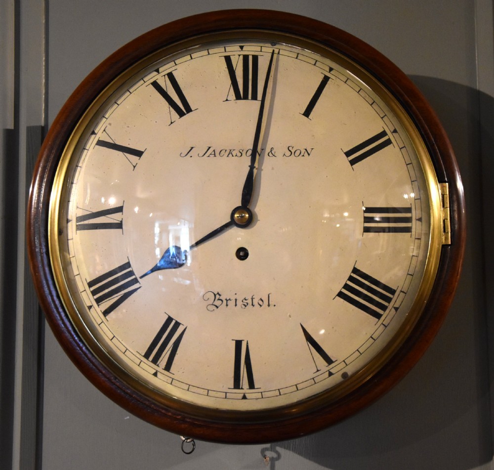 Dial wall clock J.Jackson & Son, Bristol