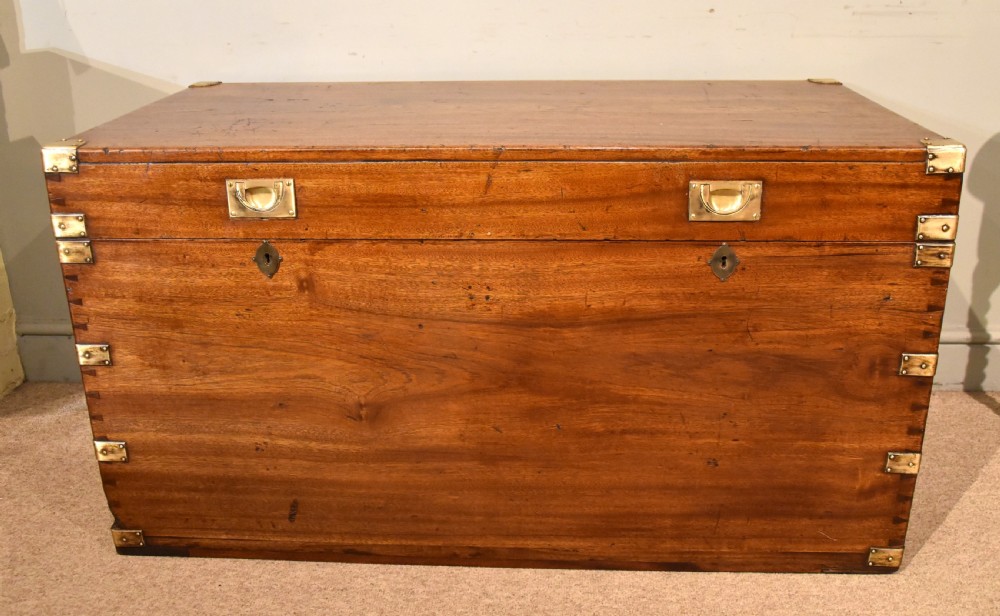 A large camphor wood campaign chest View II