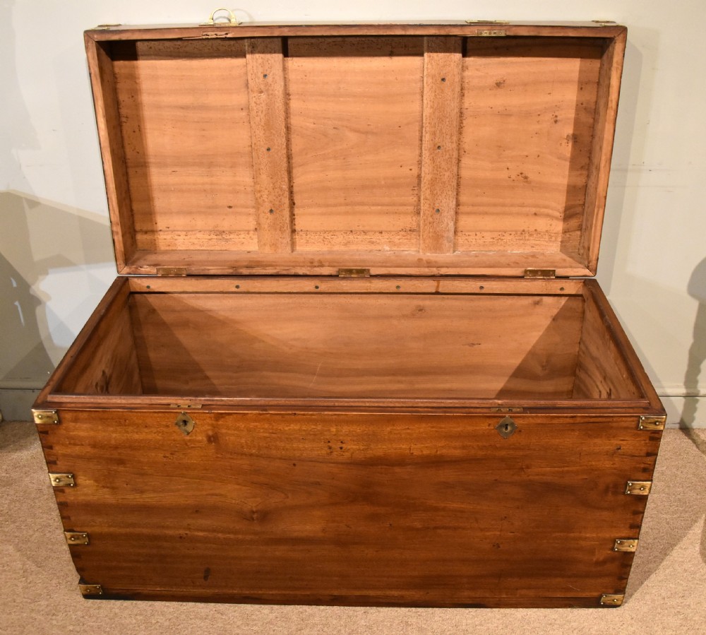 A large camphor wood campaign chest View III