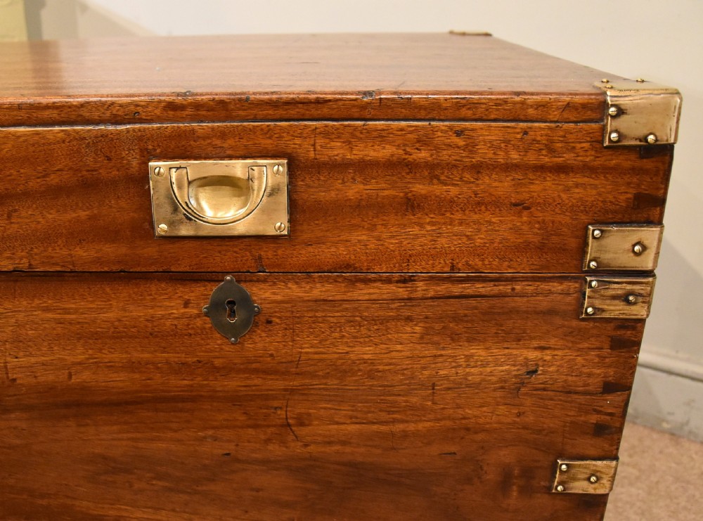 A large camphor wood campaign chest View V