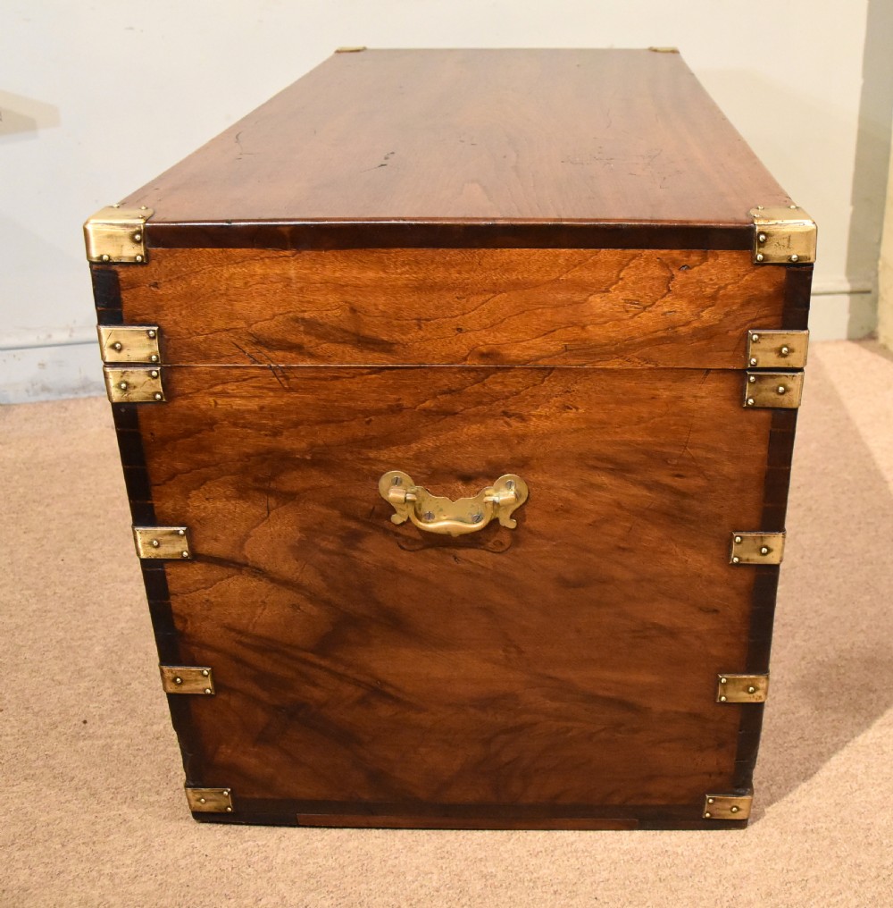 A large camphor wood campaign chest View VI