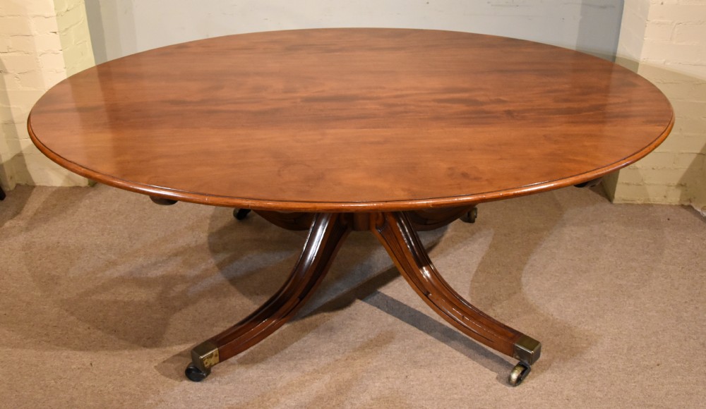  large Oval mahogany dining/breakfast table regency period