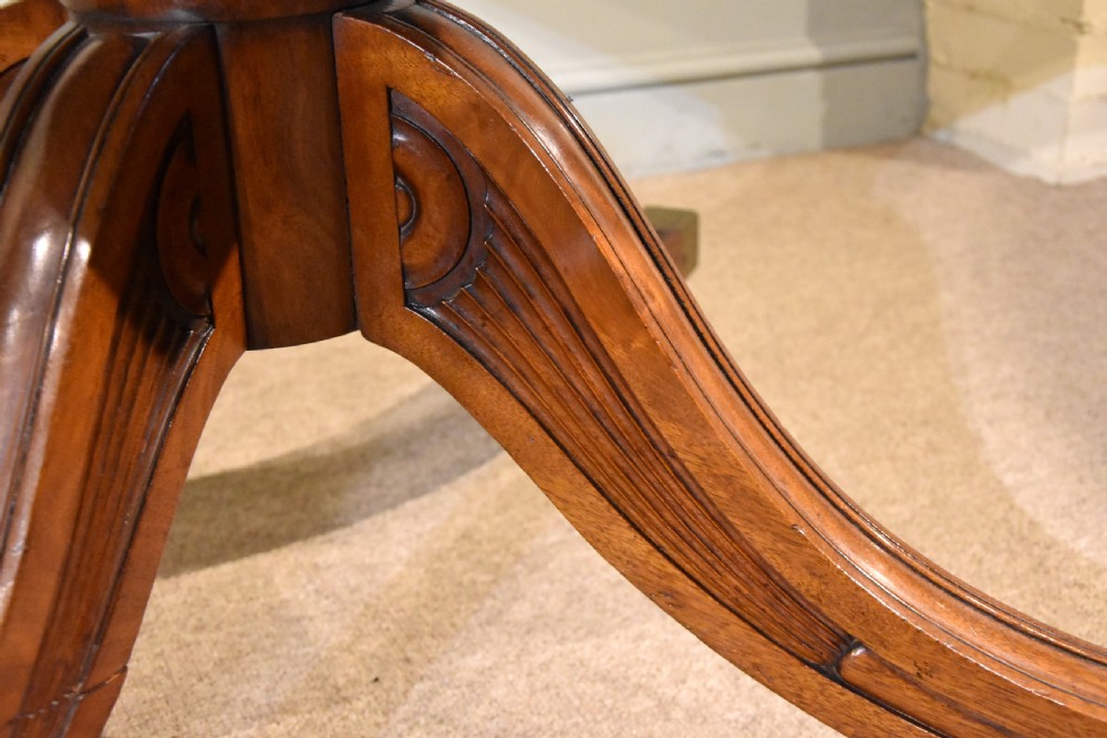  large Oval mahogany dining/breakfast table regency period View IX