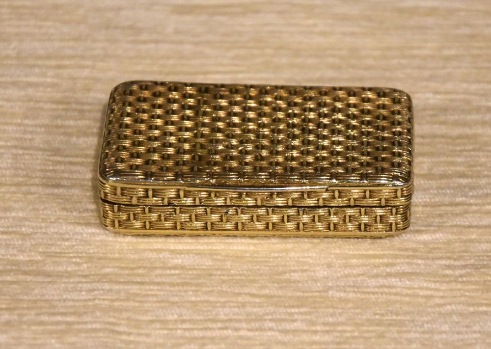 George III Silver Gilt Snuff Box