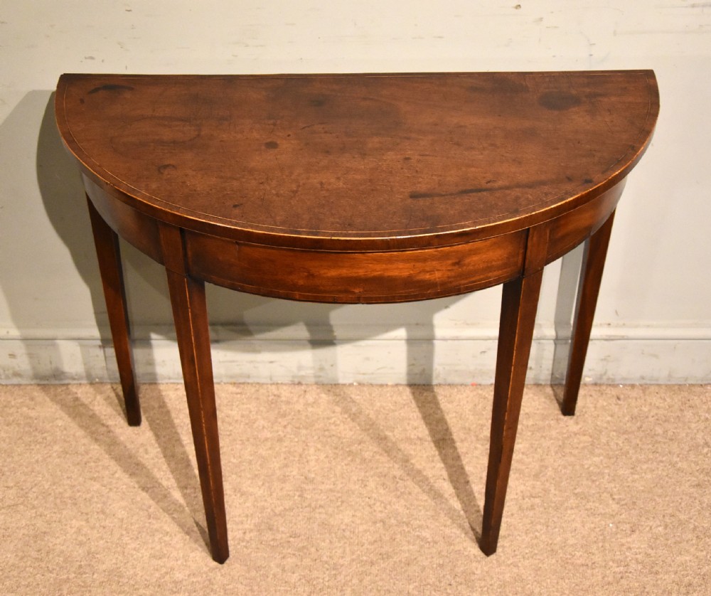 George III mahogany console side tables View VI