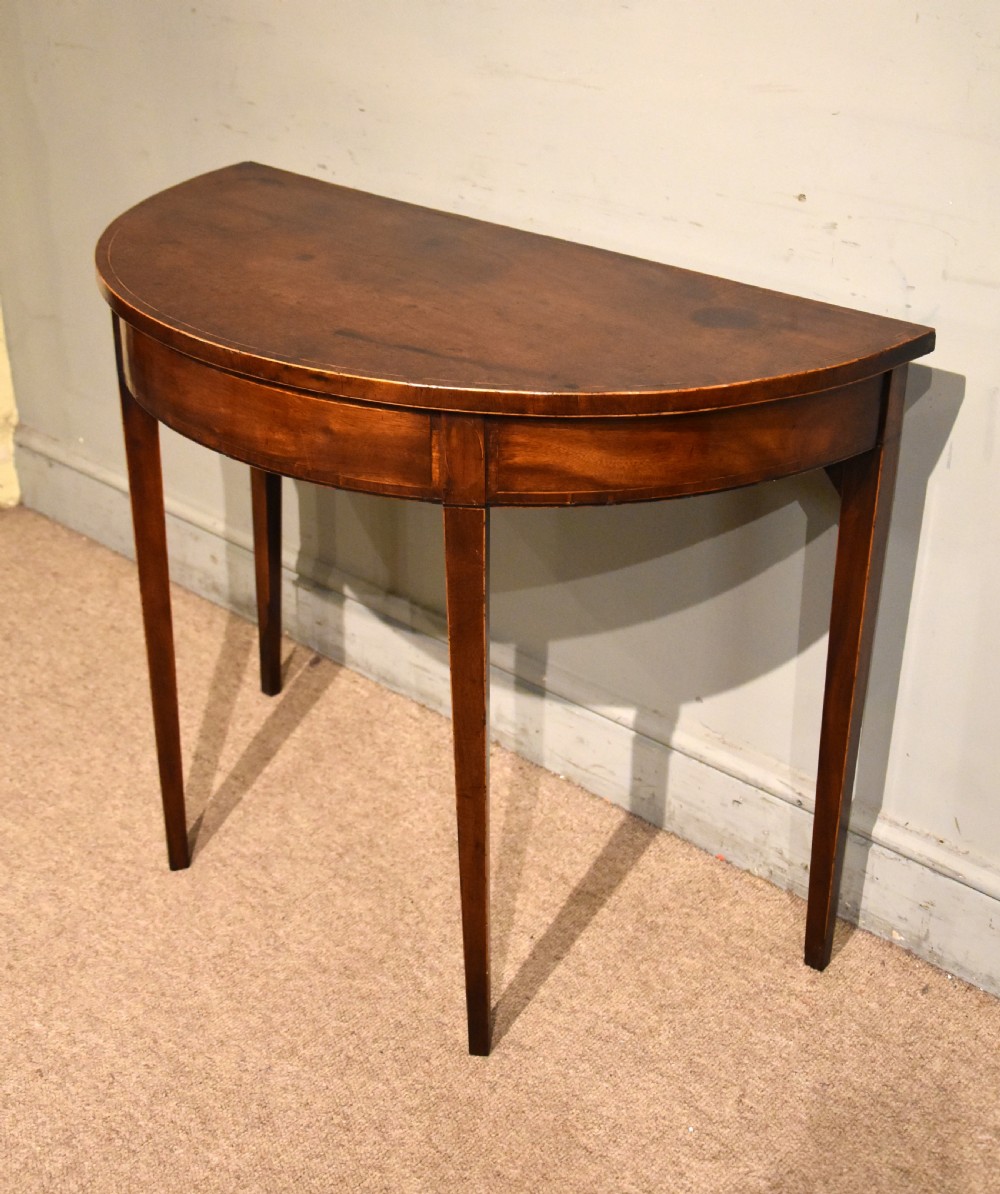 George III mahogany console side tables View VII