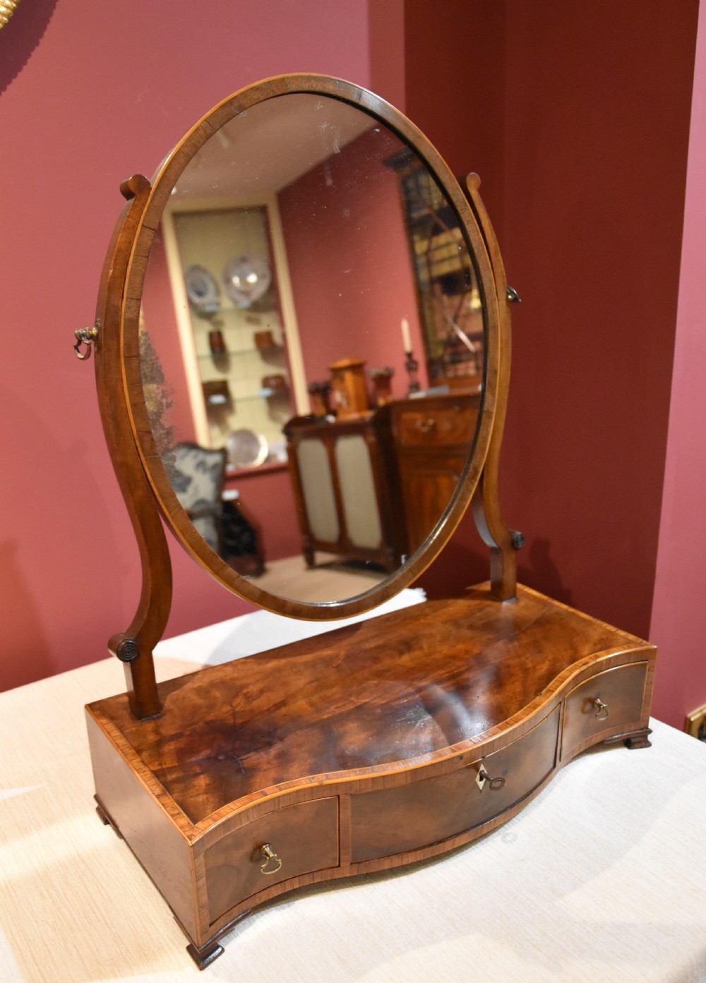 George III serpentine dressing mirror View II