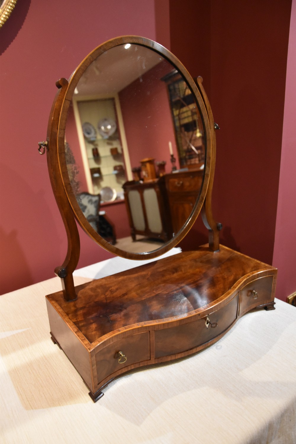 George III serpentine dressing mirror View III