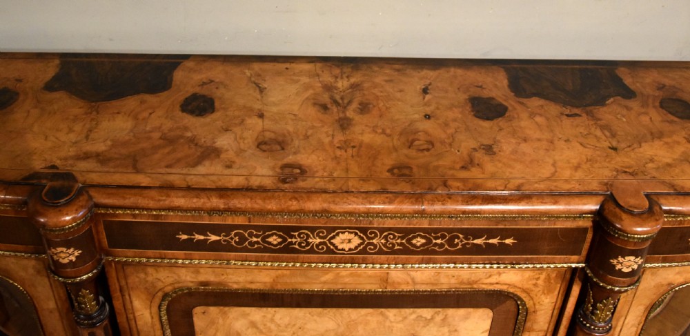 19th century walnut credenza / sideboard View X