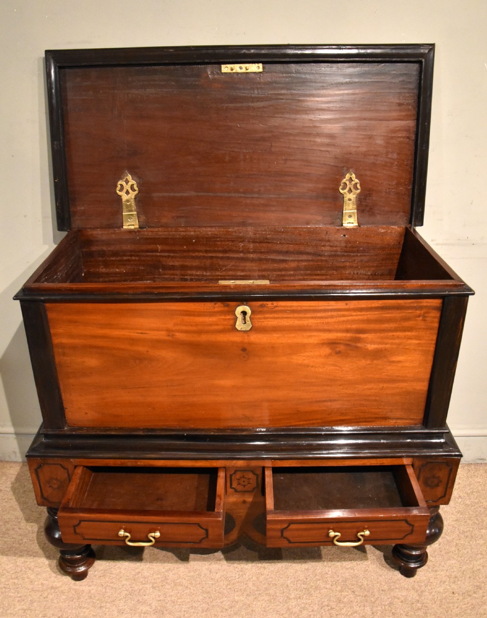 Mid 19th century Ceylone Dowry Chest View IV
