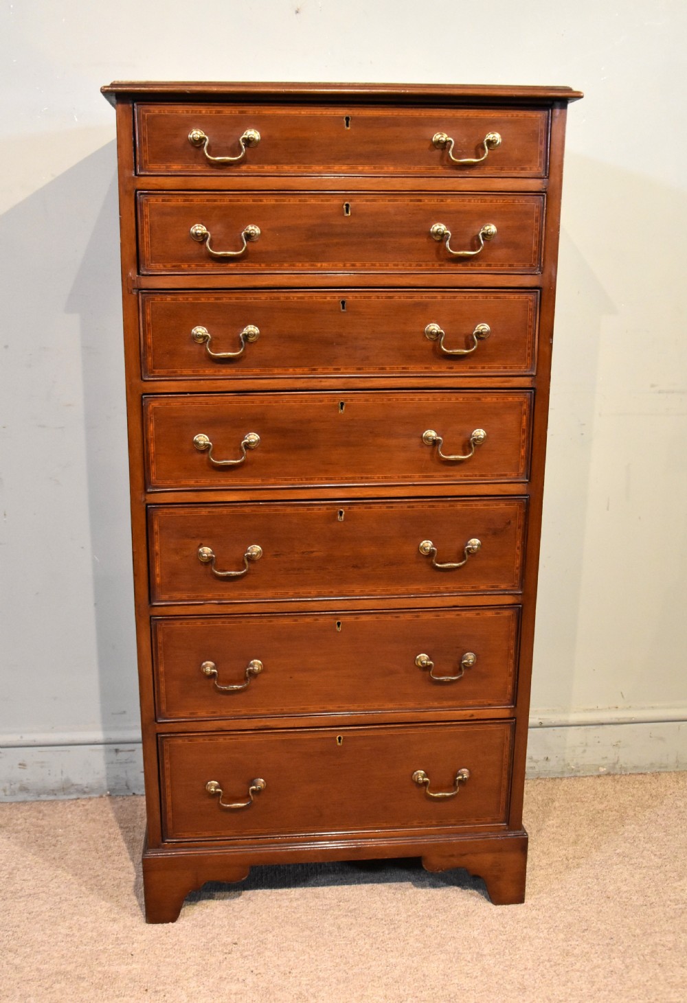 Edwardian mahogany Wellington chest Spillman & Co View VI