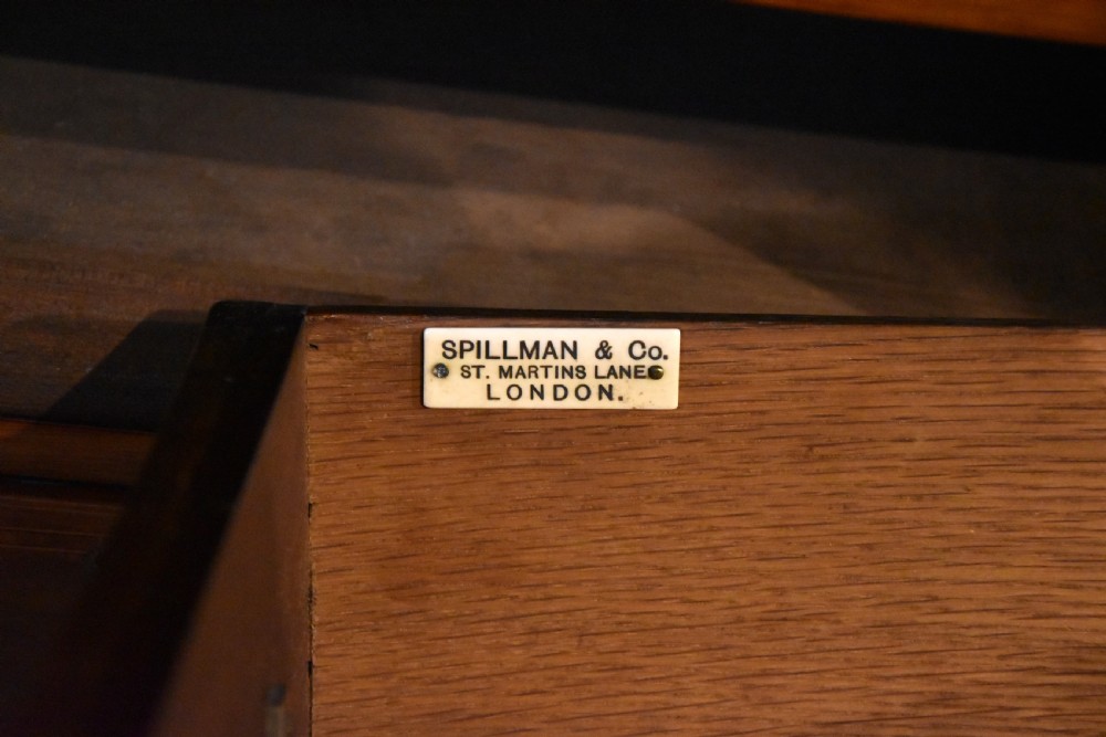 Edwardian mahogany Wellington chest Spillman & Co View XI
