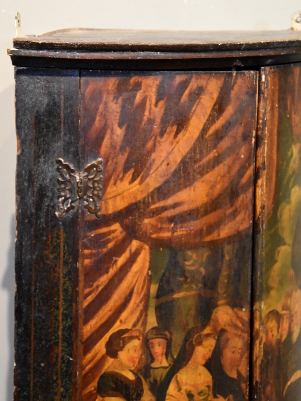 18th Century Dutch Bow Fronted Corner Cupboard View III