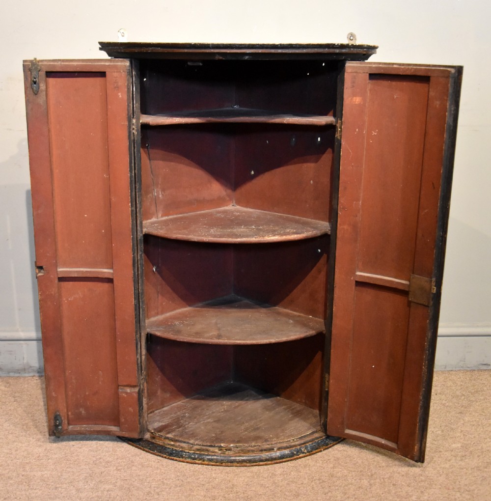 18th Century Dutch Bow Fronted Corner Cupboard View VII