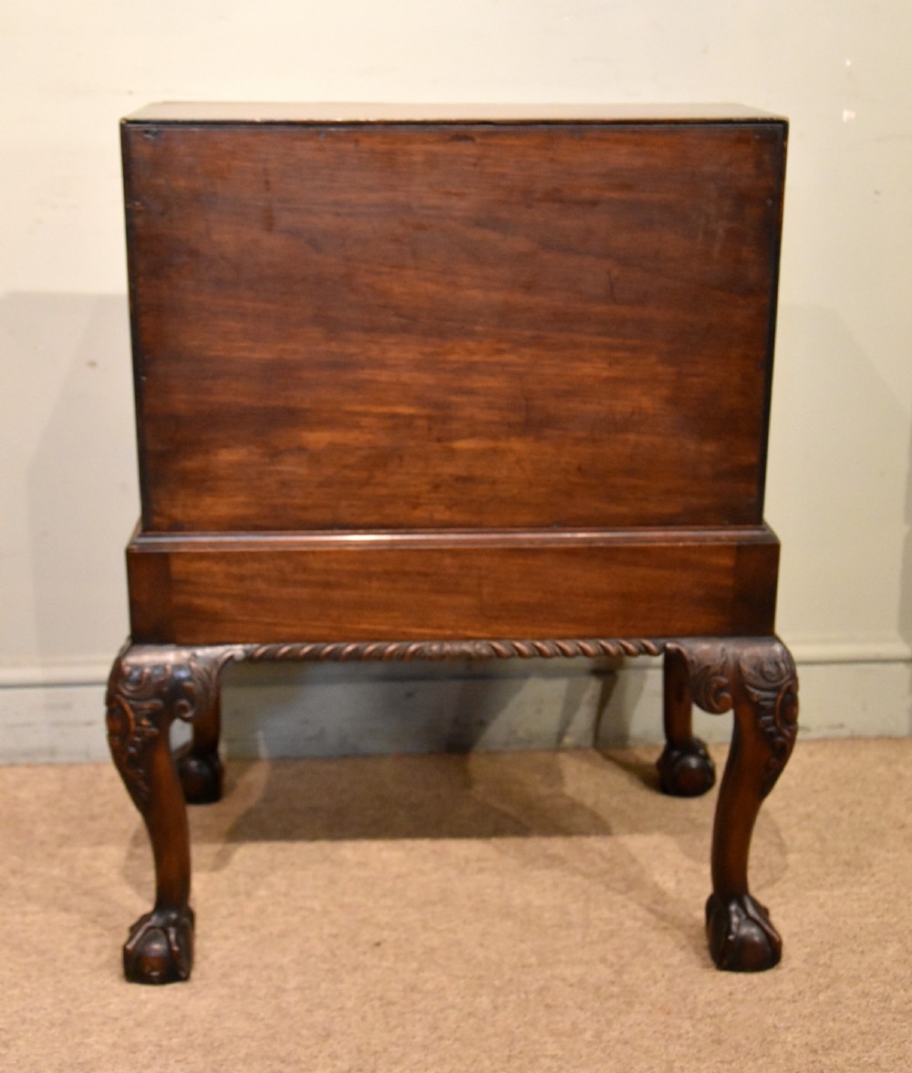 Diminutive George II Cuban Mahogany Bureau on stand View VI