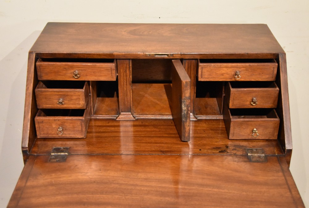 Diminutive George II Cuban Mahogany Bureau on stand View VII