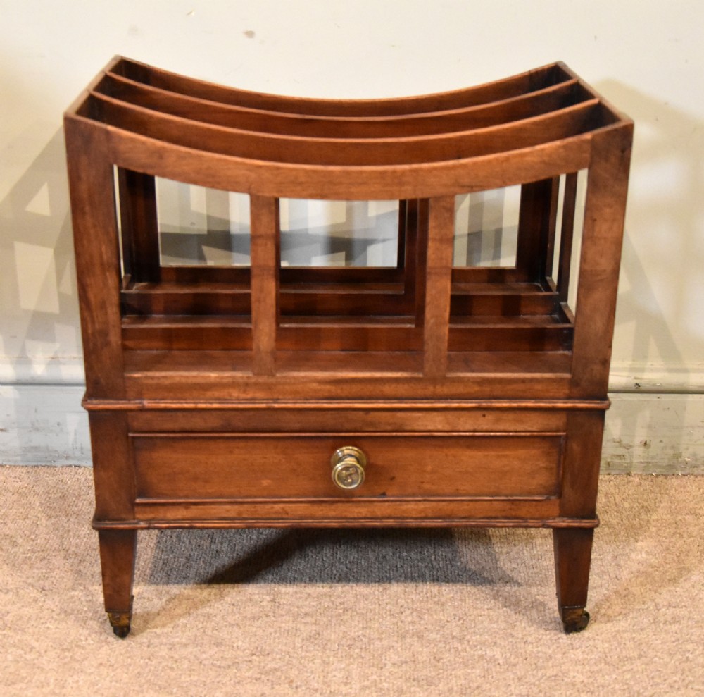 19th century mahogany canterbury