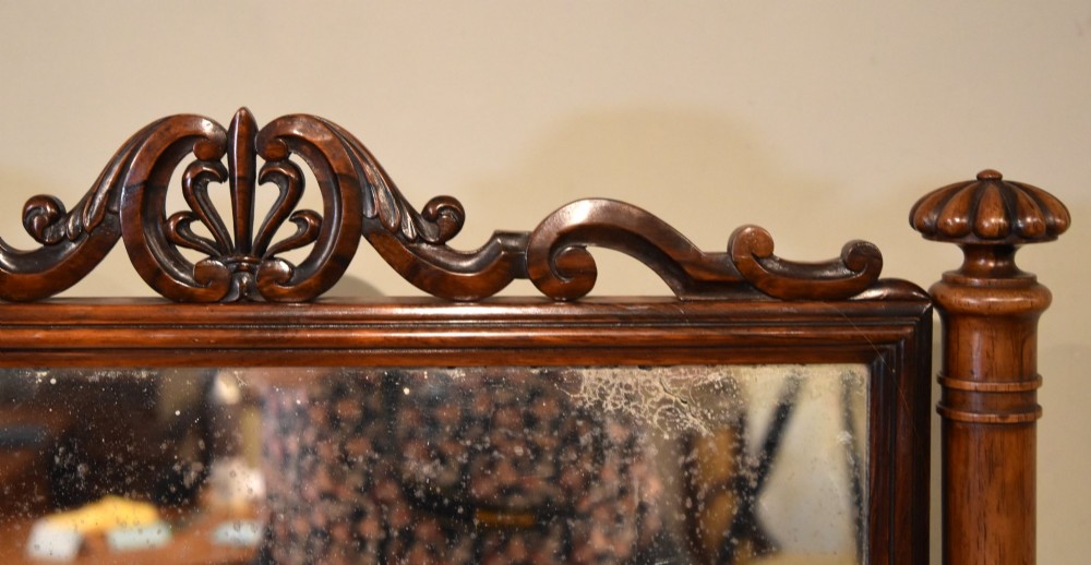 19th century rosewood dressing mirror View II