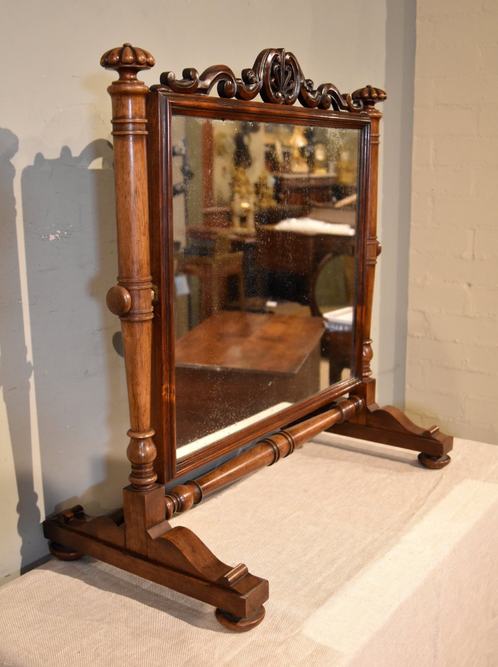 19th century rosewood dressing mirror View IV