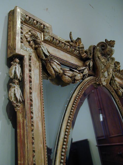 MAGNIFICENT MARGIN WALL MIRROR OR OVERMANTEL - ADDITIONAL PHOTO 3