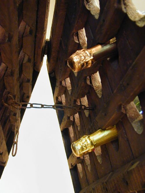 A STUNNING SOLID OAK WINE RACK - ADDITIONAL PHOTO 8