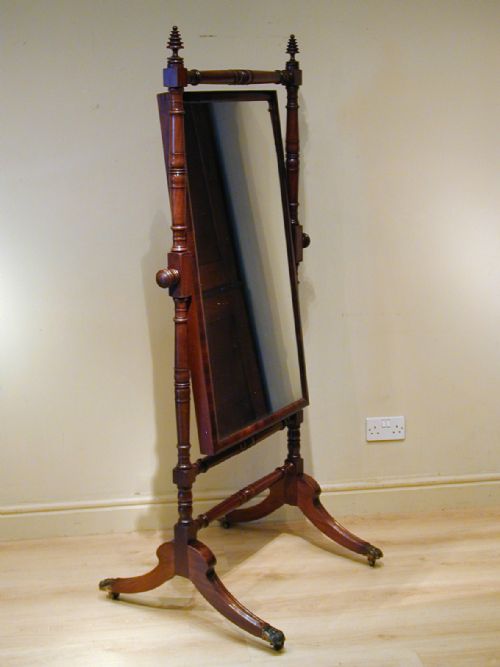 FINE 19TH CENTURY CHEVAL DRESSING MIRROR - ADDITIONAL PHOTO 10