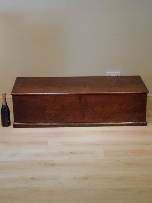 STUNNING OAK STORAGE TRUNK 18TH CENTURY - ADDITIONAL PHOTO 1
