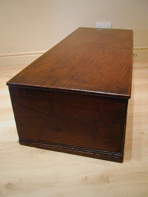 STUNNING OAK STORAGE TRUNK 18TH CENTURY - ADDITIONAL PHOTO 5