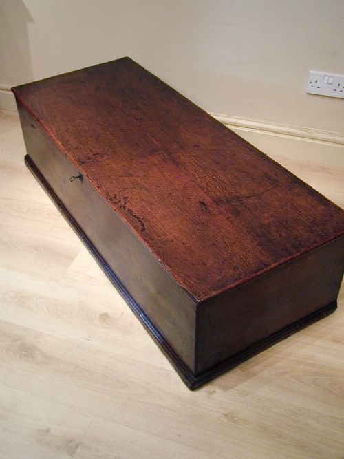 STUNNING OAK STORAGE TRUNK 18TH CENTURY - ADDITIONAL PHOTO 7
