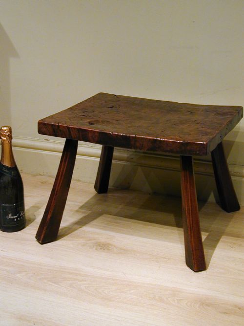 ARTS CRAFTS LOW BURRWOOD TABLE - ADDITIONAL PHOTO 3