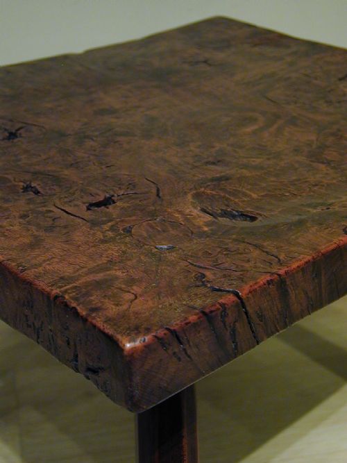 ARTS CRAFTS LOW BURRWOOD TABLE - ADDITIONAL PHOTO 5