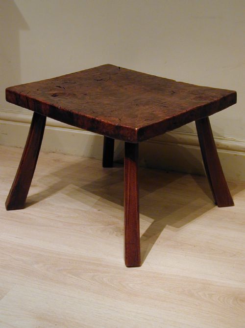 ARTS CRAFTS LOW BURRWOOD TABLE - ADDITIONAL PHOTO 6